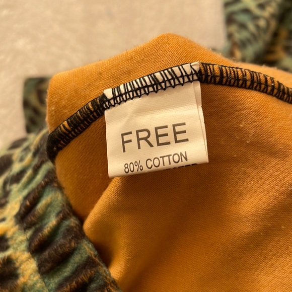 fuzzy cotton/polyester leggings - Picture 3 of 4